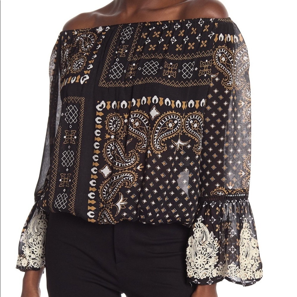 Muche Et Muchette Briana Long Sleeve Print Blouse - Picture 1 of 3